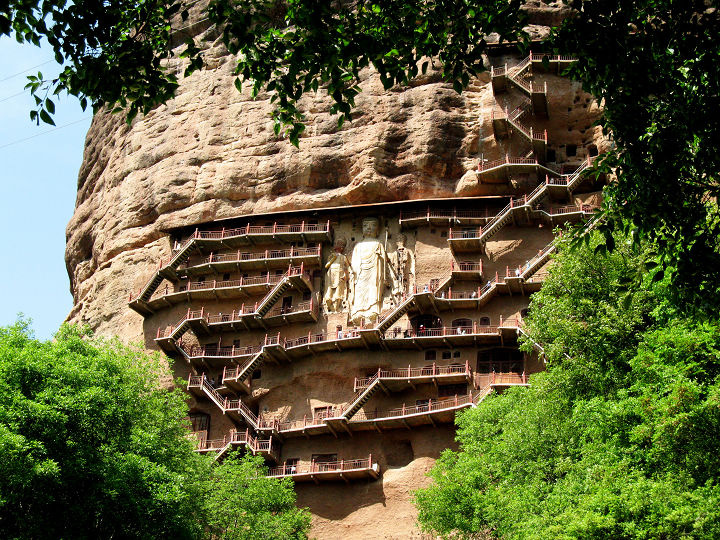 China Silk Road Mount Maijishan Grottoes