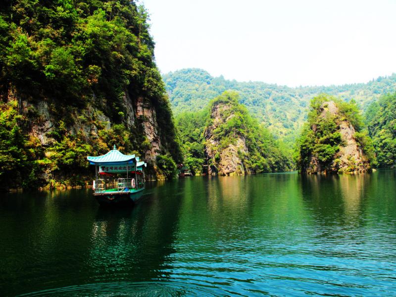 Baofeng Lake in Zhangjiajie Hunnan China
