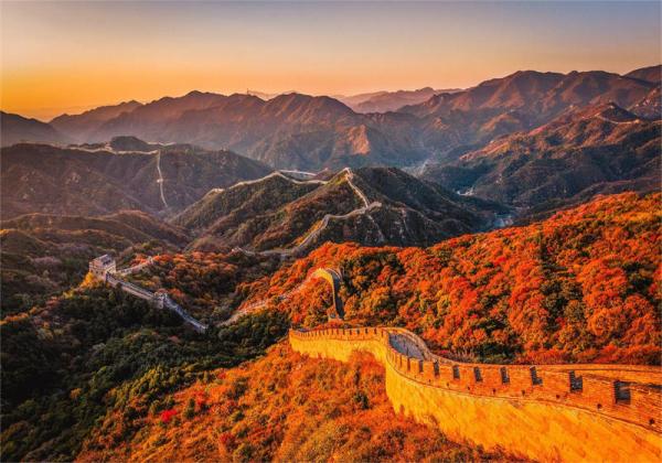 Great Wall of China in Autumn