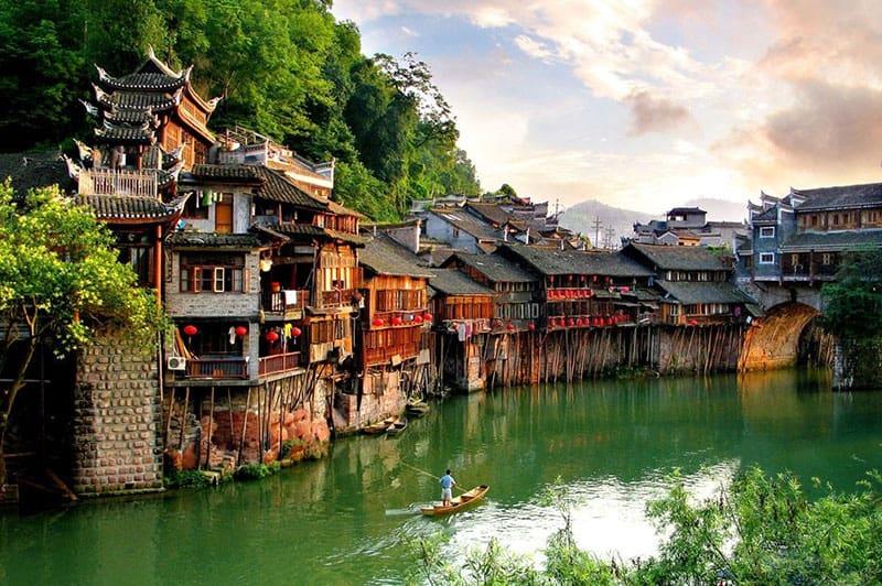 Fenghuang Ancient Town stilted building