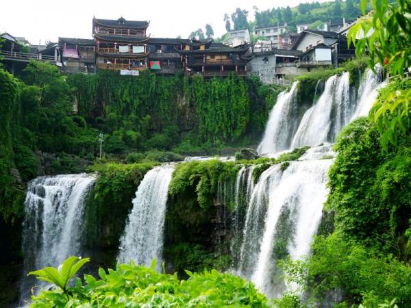 Furong Ancient Town Waterfall