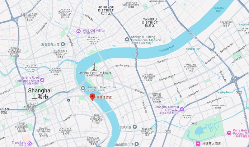 Huangpu River Cruise map