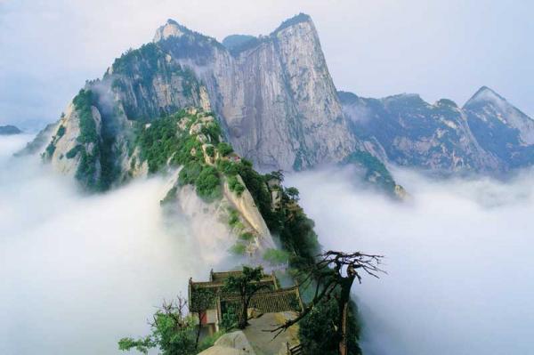 China's Mount Hua in the Mist