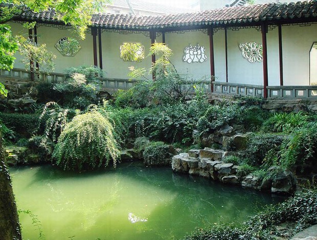 Corridor of Canglang Pavilion in Suzhou