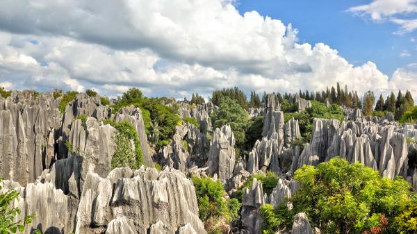 China Stone Forest in Kunming Yunnan