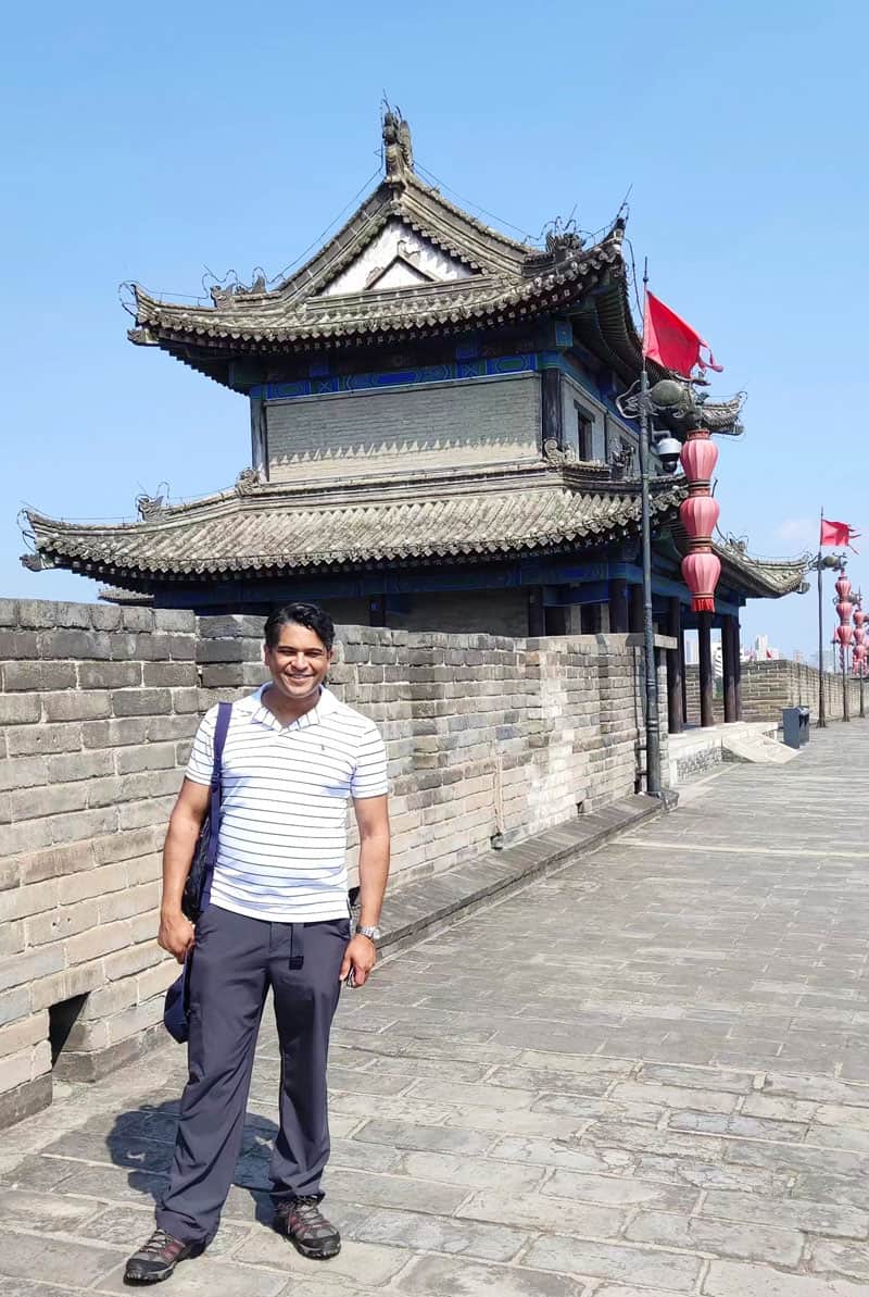 Visiting ancient Xian City Wall