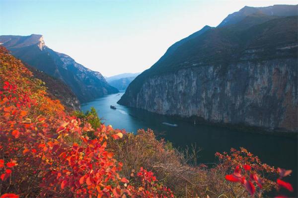Yangtze River China in Autumn 