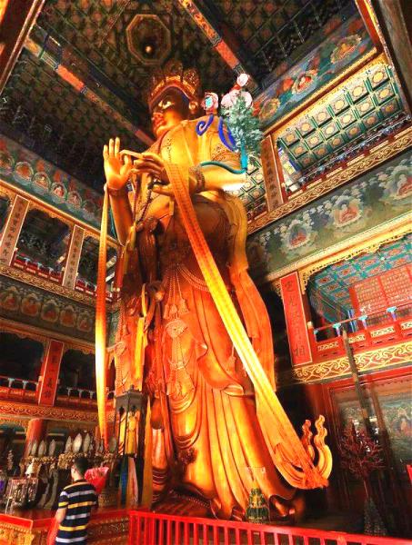 Beijing Lama Temple Buddha Statue
